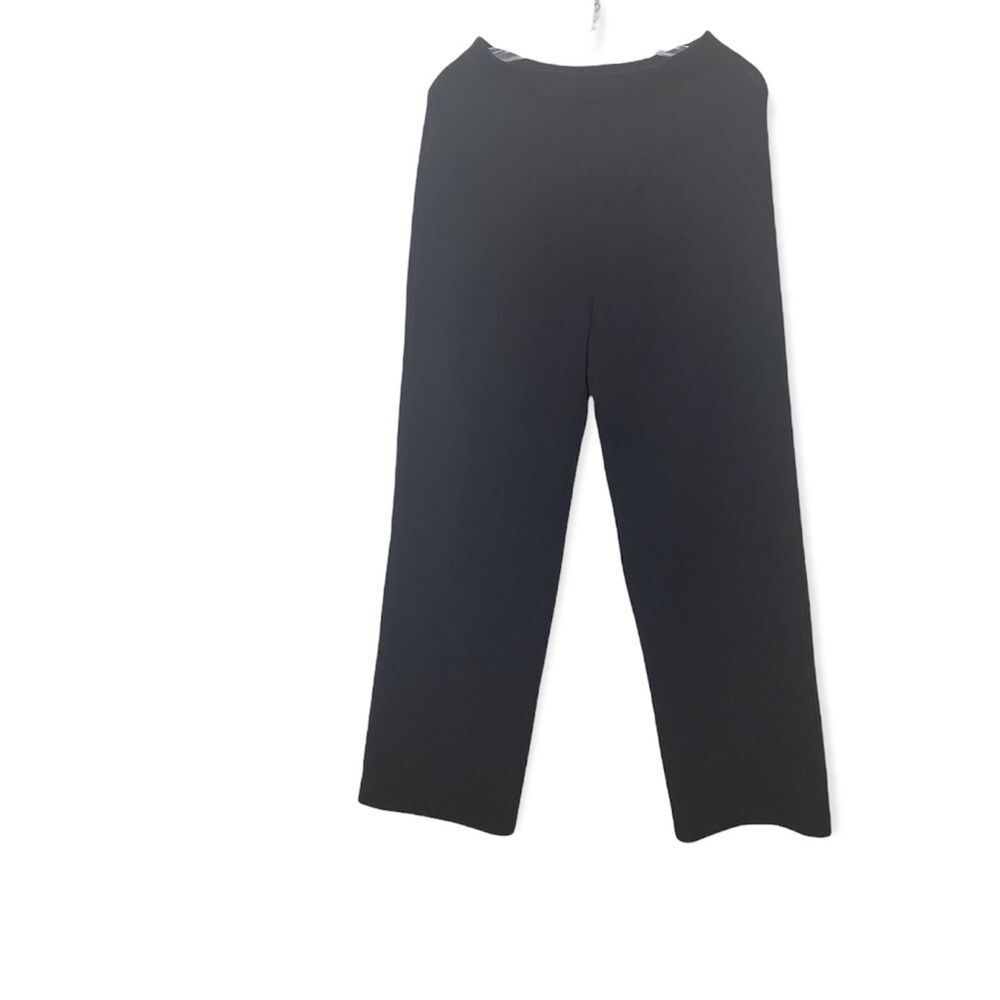 St. John Basics Black Knit Women Pants Sz 6